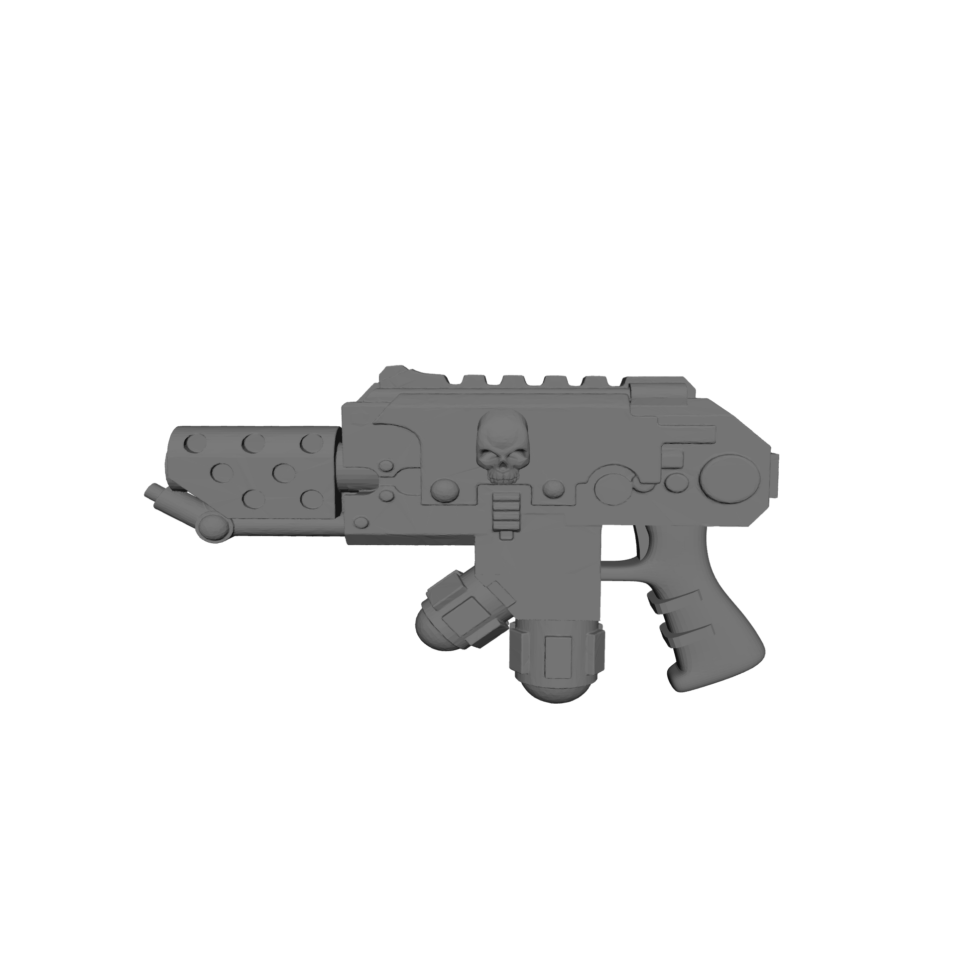 Space Marine Flamer Pyre-Gun with Skull for McFarlane Toys Space Marine Action Figures Custom 1:10th Scale Part