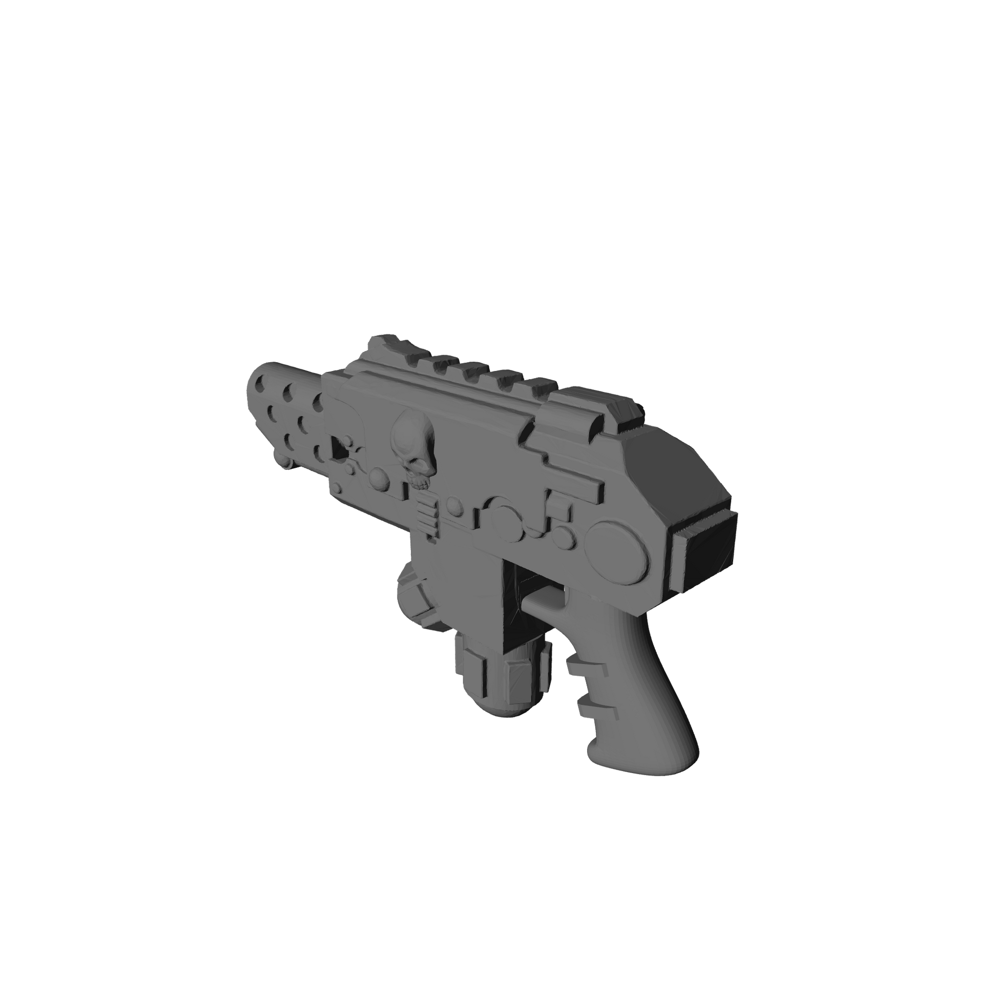 Space Marine Flamer Pyre-Gun with Skull for McFarlane Toys Space Marine Action Figures Custom 1:10th Scale Part
