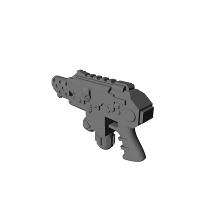 Space Marine Flamer Pyre-Gun with Skull for McFarlane Toys Space Marine Action Figures Custom 1:10th Scale Part