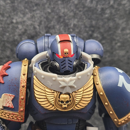 Black Templar Chapter Gorget for JoyToy Space Marine Action Figures Custom 1:18th Scale Part