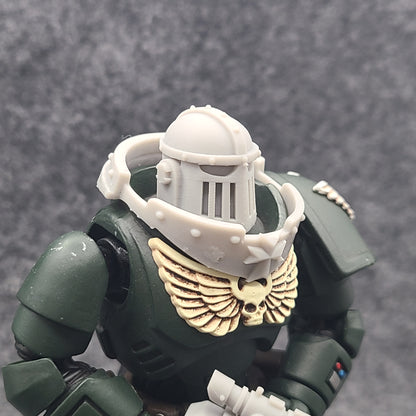 Black Templar Chapter Gorget for JoyToy Space Marine Action Figures Custom 1:18th Scale Part