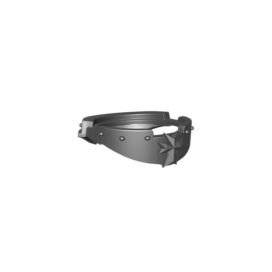 Black Templar Chapter Gorget for JoyToy Space Marine Action Figures Custom 1:18th Scale Part