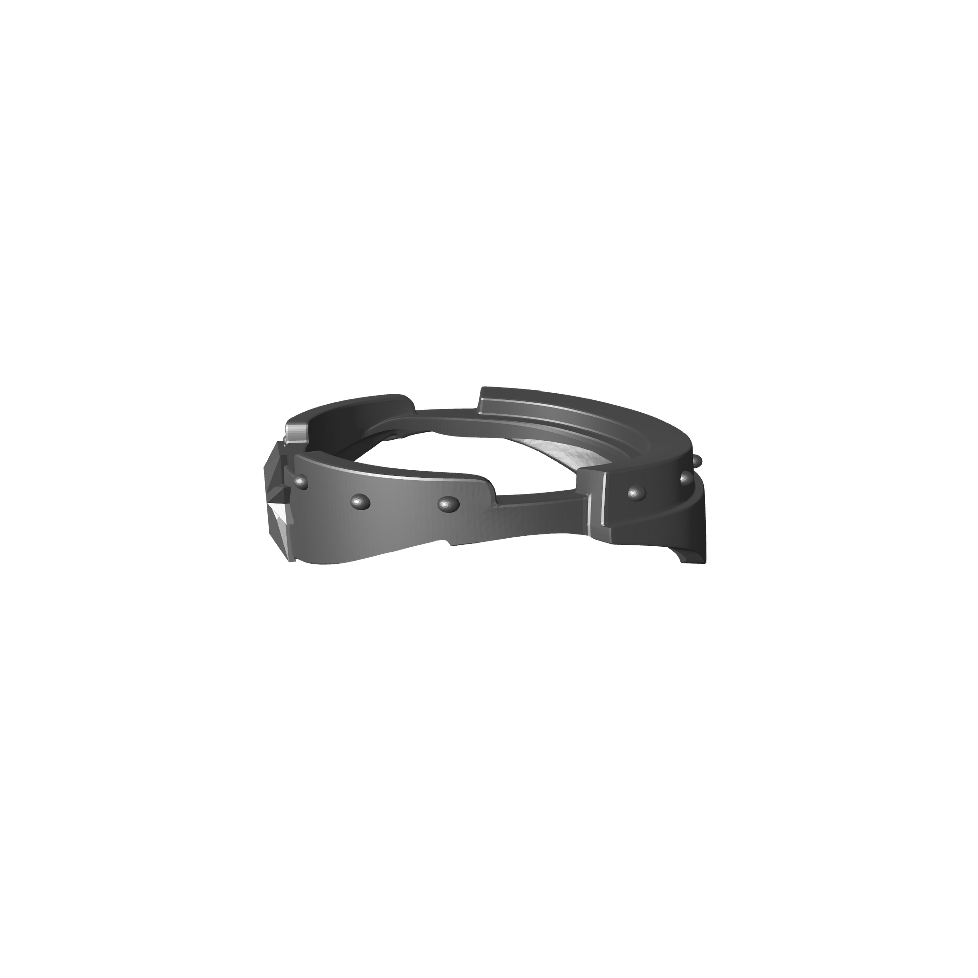 Black Templar Chapter Gorget for JoyToy Space Marine Action Figures Custom 1:18th Scale Part