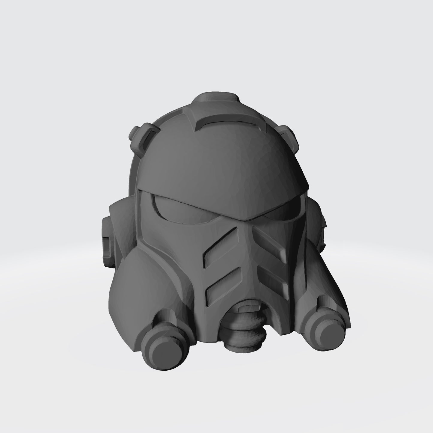 Gravis Captain Mark X Helmet Plain for JoyToy 1:18 Scale Space Marine Action Figures