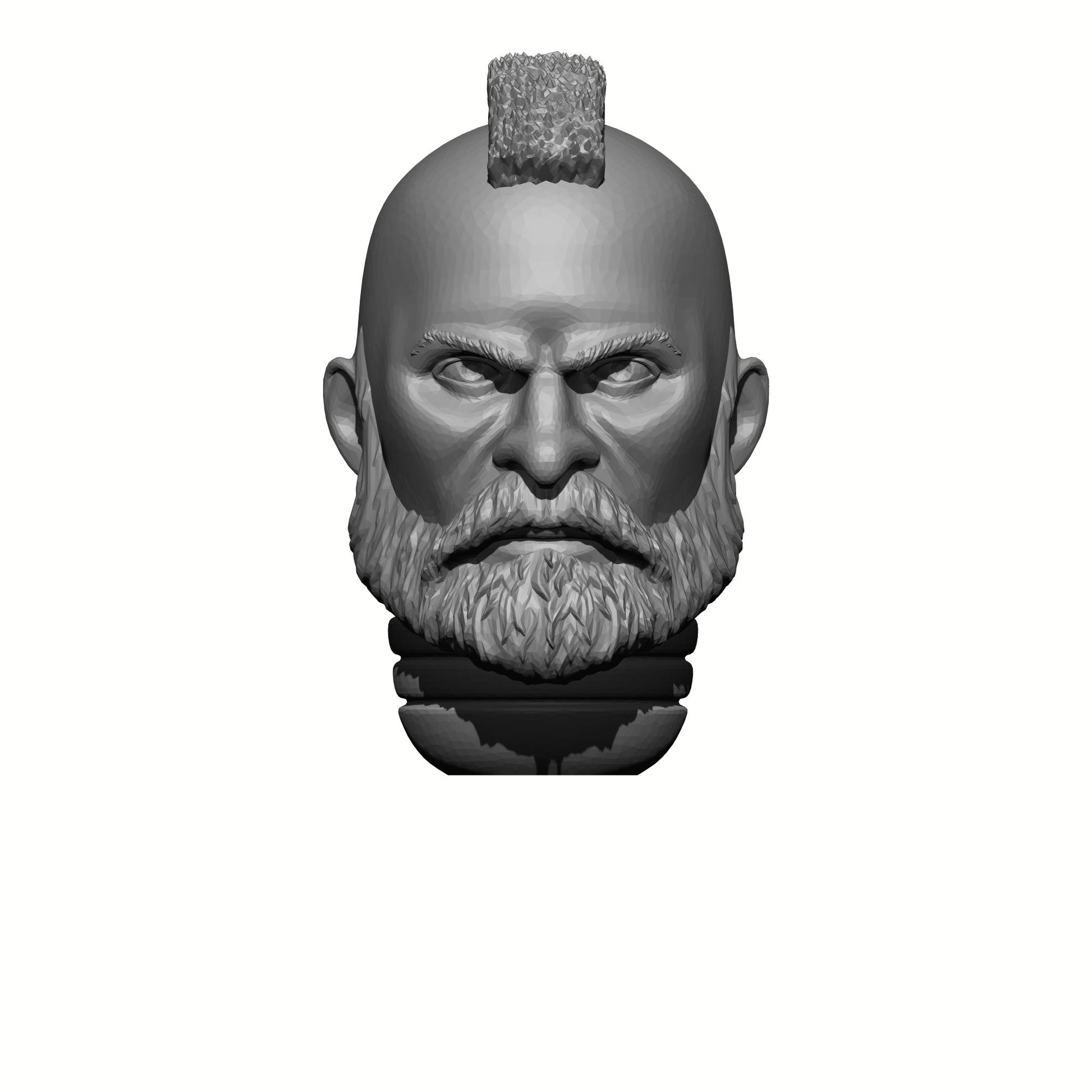 Sergeant with Beard and Mohawk Head Swap for JoyToy Loyalist Marine Action Figures Custom 1:18th Scale