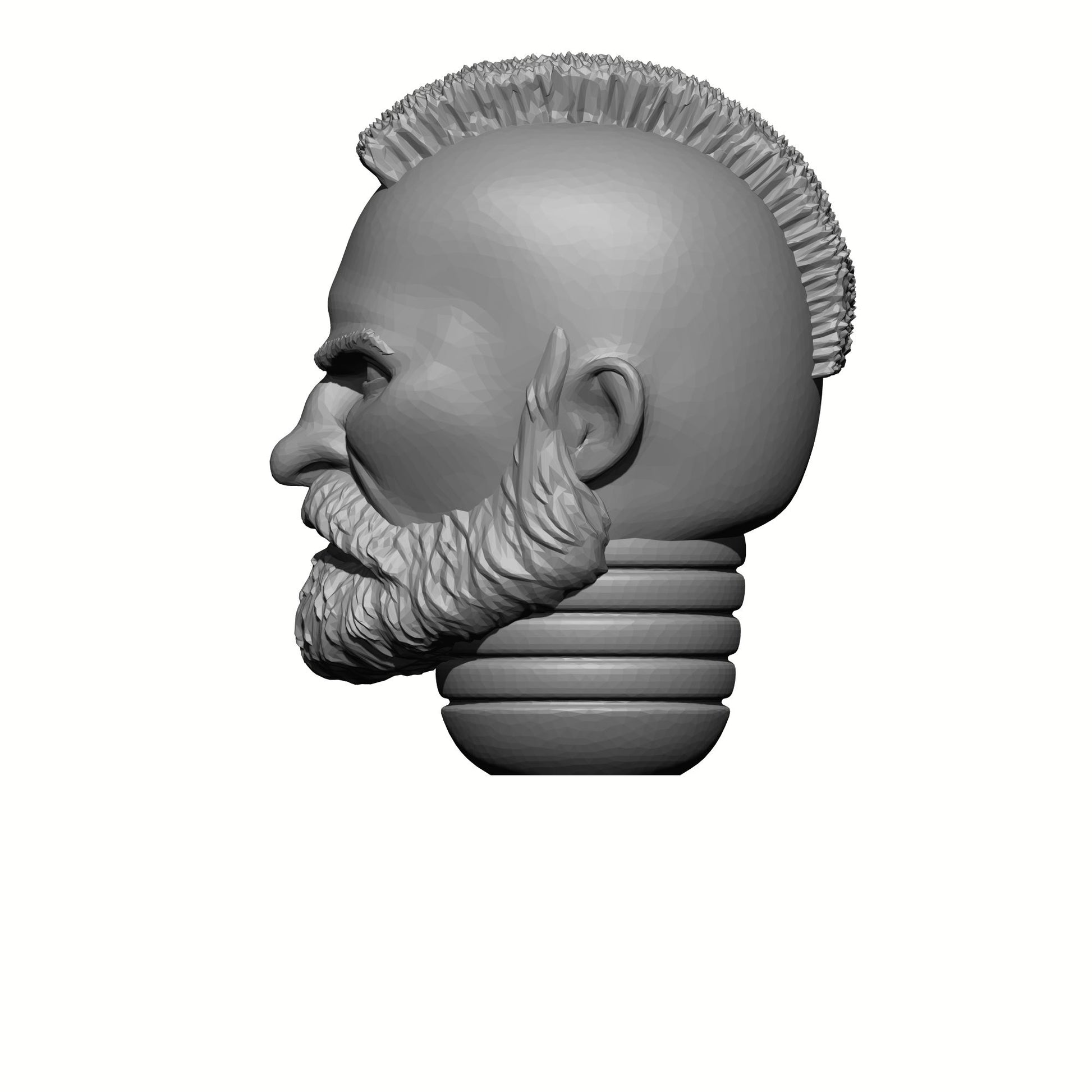 Sergeant with Beard and Mohawk Head Swap for JoyToy Loyalist Marine Action Figures Custom 1:18th Scale