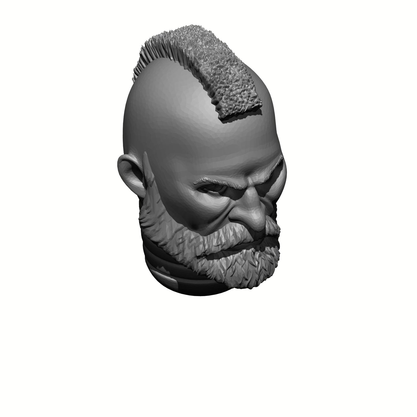 Sergeant with Beard and Mohawk Head Swap for JoyToy Loyalist Marine Action Figures Custom 1:18th Scale