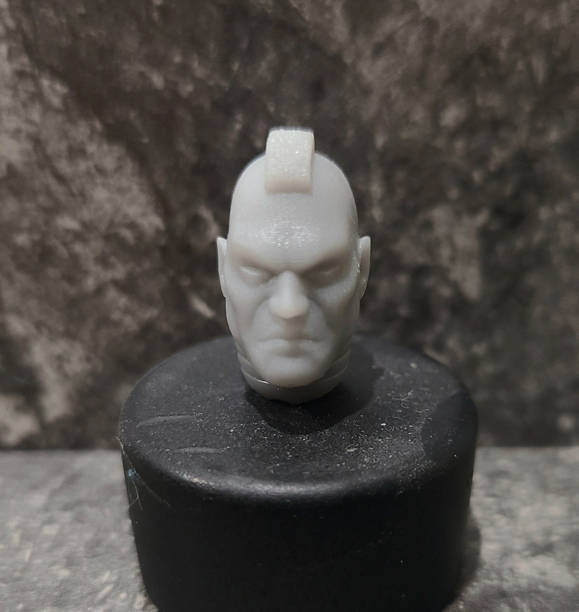 Space Marine Sergeant with Mohawk Head Swap for JoyToy Loyalist Marine Action Figures Custom 1:18th Scale