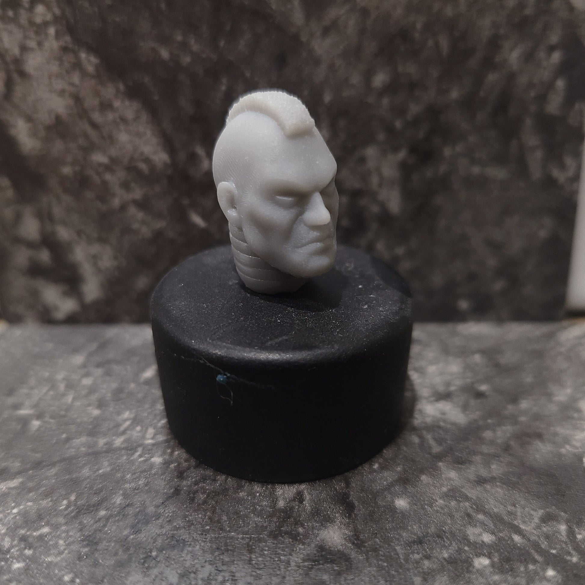 Space Marine Sergeant with Mohawk Head Swap for JoyToy Loyalist Marine Action Figures Custom 1:18th Scale