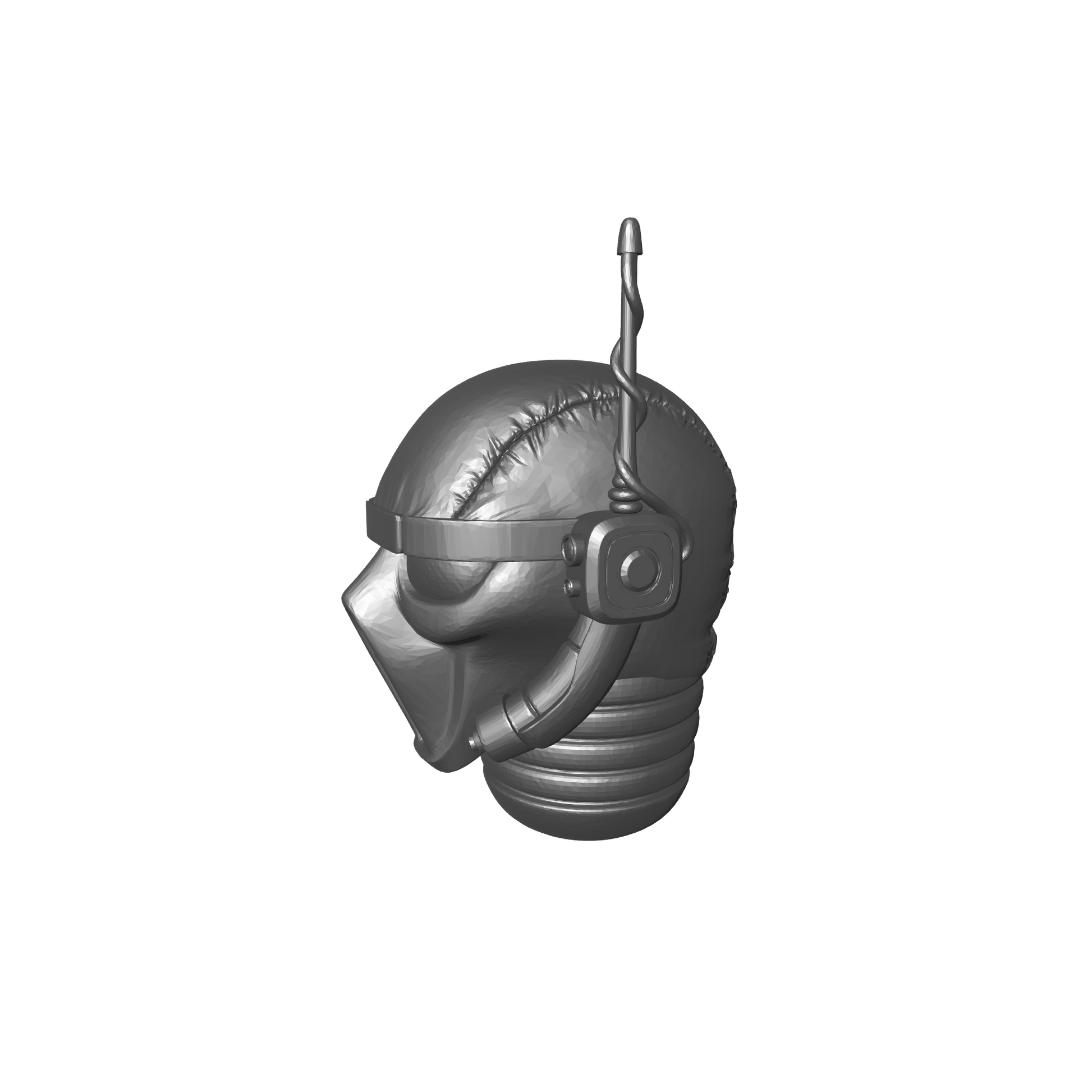 Vindicar Assassin Head with Spy Mask and Antenna for JoyToy Grimdark Action Figures Custom 1:18th Scale Upgrade