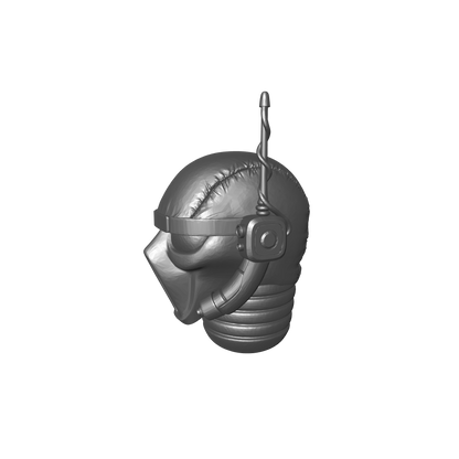 Vindicar Assassin Head with Spy Mask and Antenna for JoyToy Grimdark Action Figures Custom 1:18th Scale Upgrade