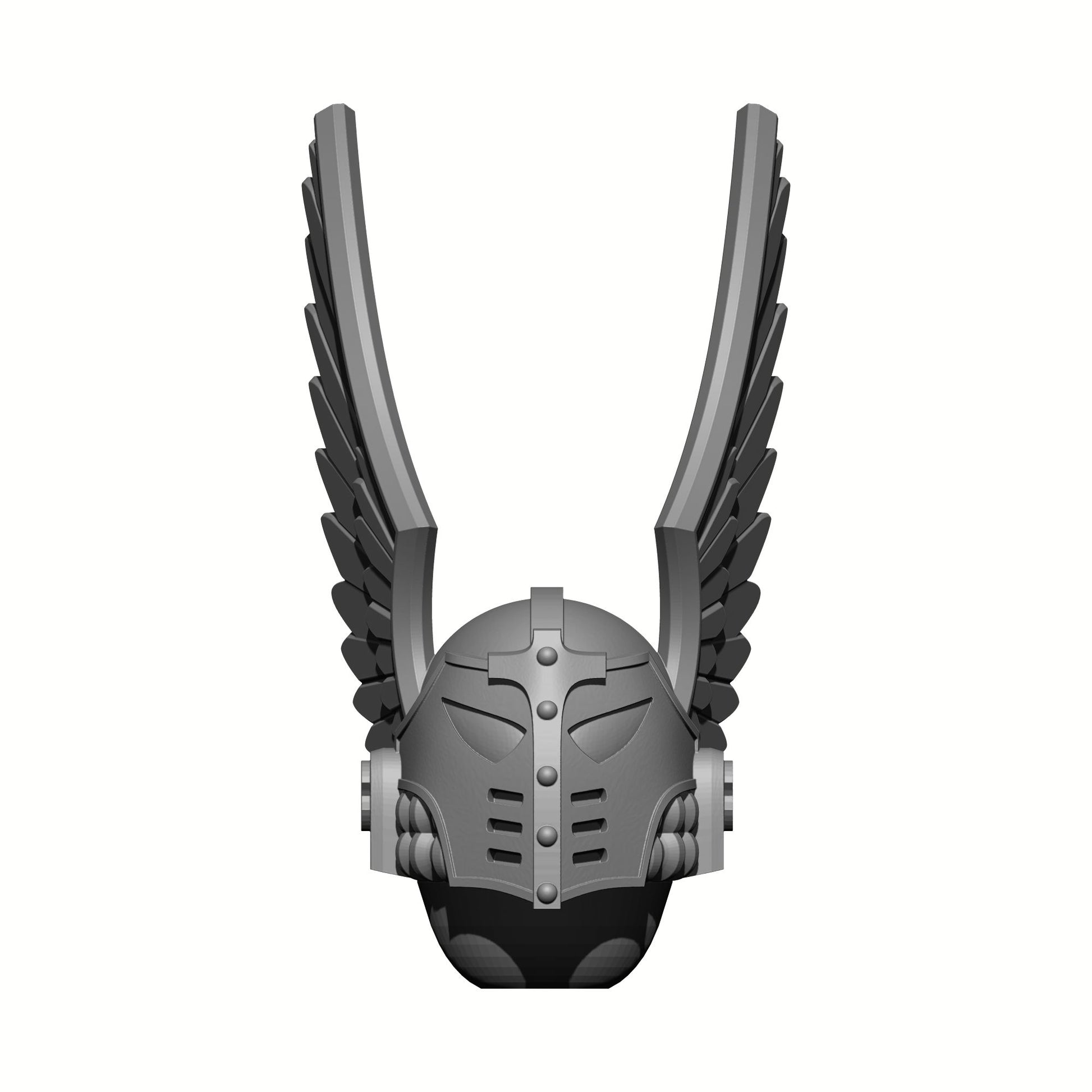 Dark Angels 30k Winged Helm: Helmet Swap is compatible with JoyToy Space Marine Action Figures by 18th Scale Armory