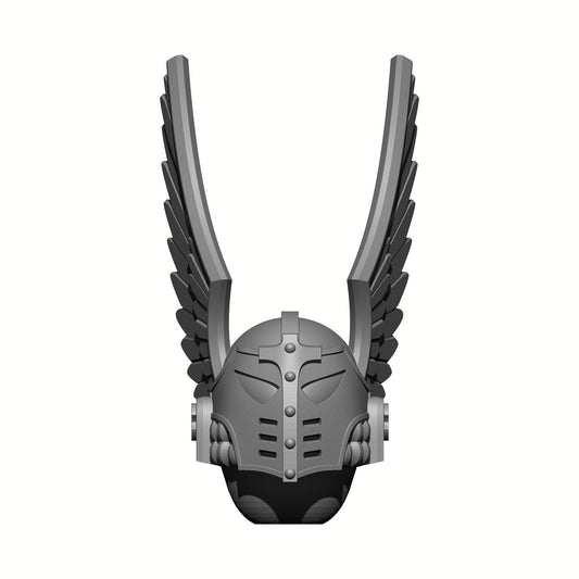 Dark Angels 30k Winged Helm: Helmet Swap is compatible with JoyToy Space Marine Action Figures by 18th Scale Armory