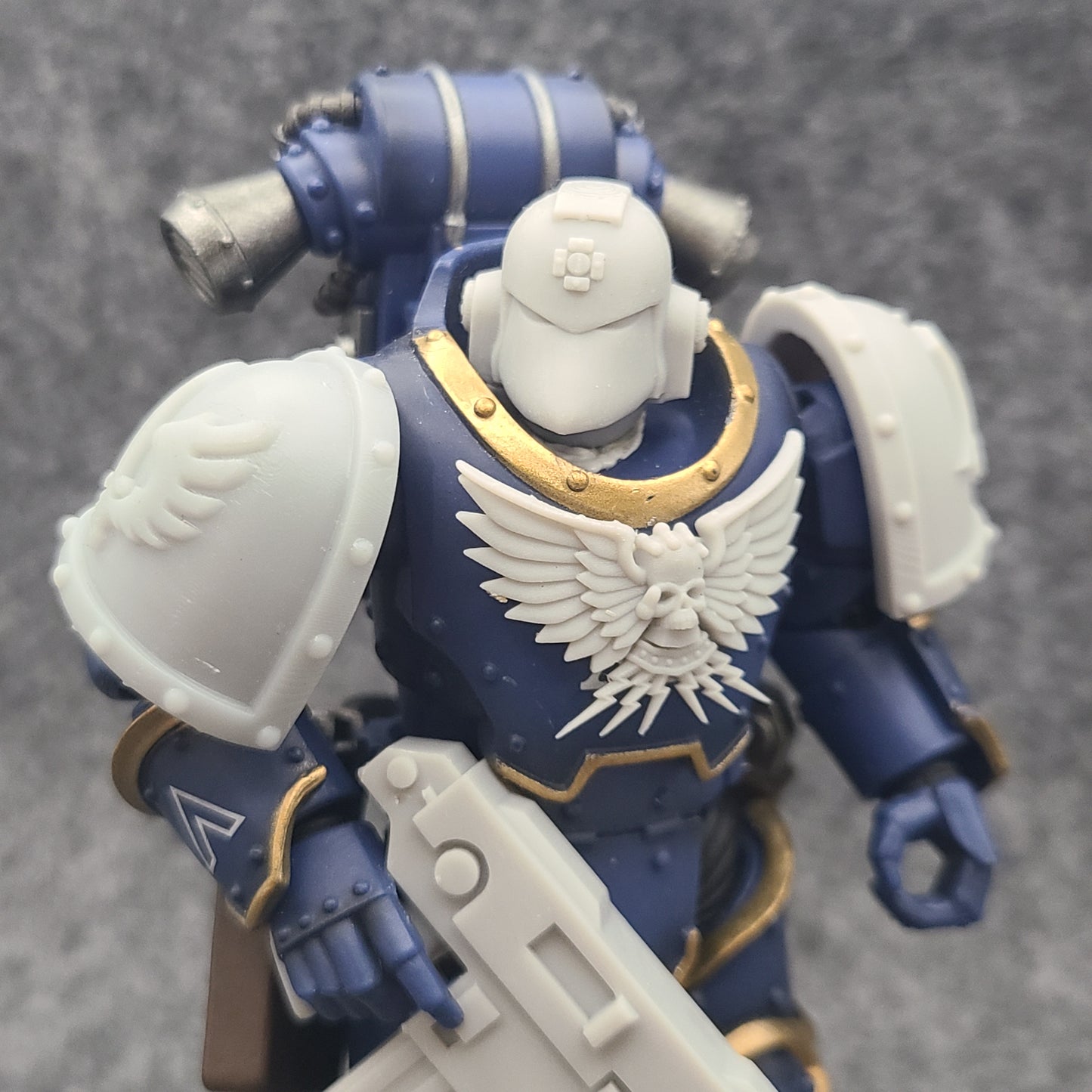 Retributors Chapter MKVI Helmet with Cross for JoyToy Loyalists Marine Action Figures Custom 1:18th Scale Helm