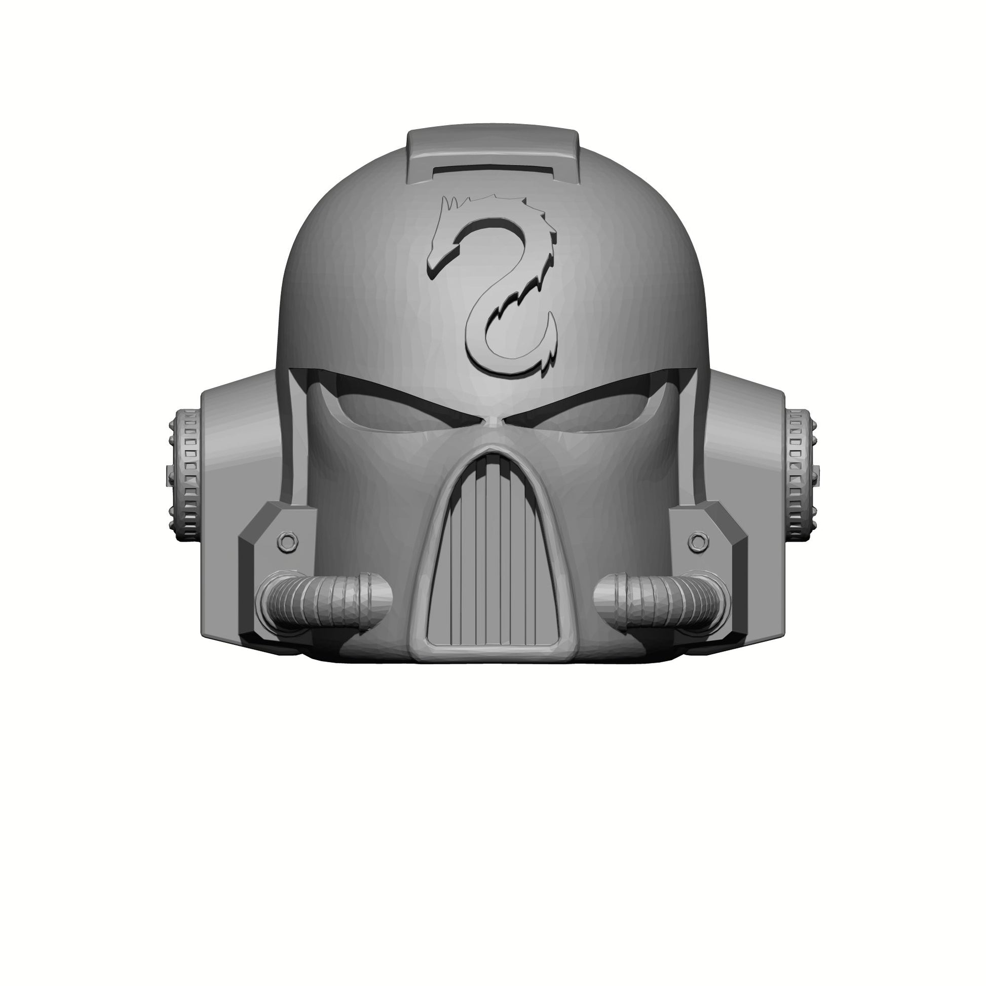 Emperor's Dragons Chapter Mark VII Helmet for JoyToy Grimdark Marine Action Figures Custom 1:18th Scale Parts