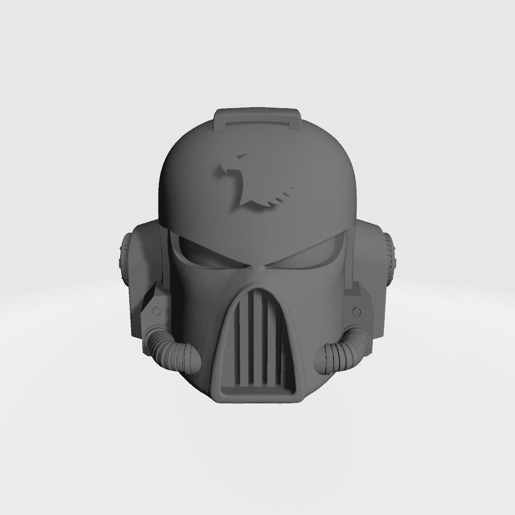 Raptors Chapter Mark VII Helmet for JoyToy Grimdark Marine Action Figures Custom 1:18th Scale Parts