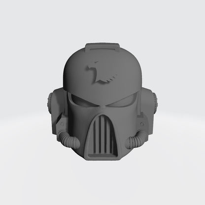 Raptors Chapter Mark VII Helmet for JoyToy Grimdark Marine Action Figures Custom 1:18th Scale Parts