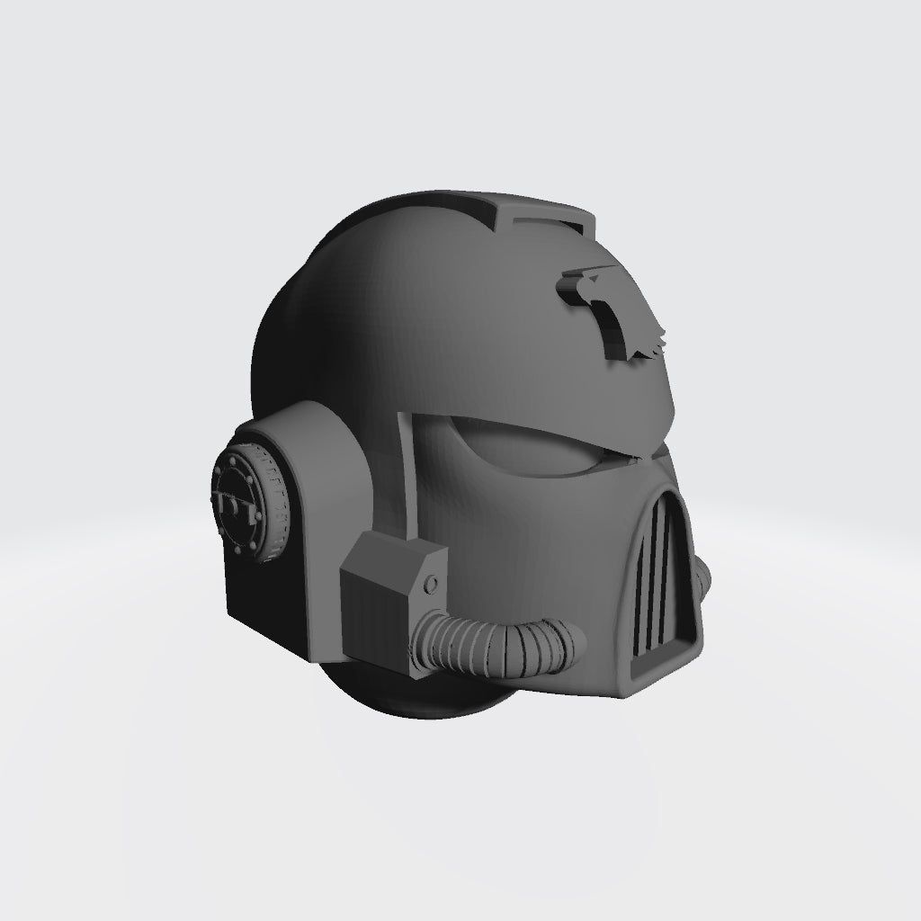 Raptors Chapter Mark VII Helmet for JoyToy Grimdark Marine Action Figures Custom 1:18th Scale Parts