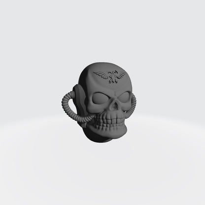 Chaplain Skull Helmet with Eagle for JoyToy Loyalist Marine Action Figures