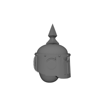 Death Guard MKII Helmet with Spike for JoyToy Loyalist Marine Action Figure Custom 1:18th Scale Head