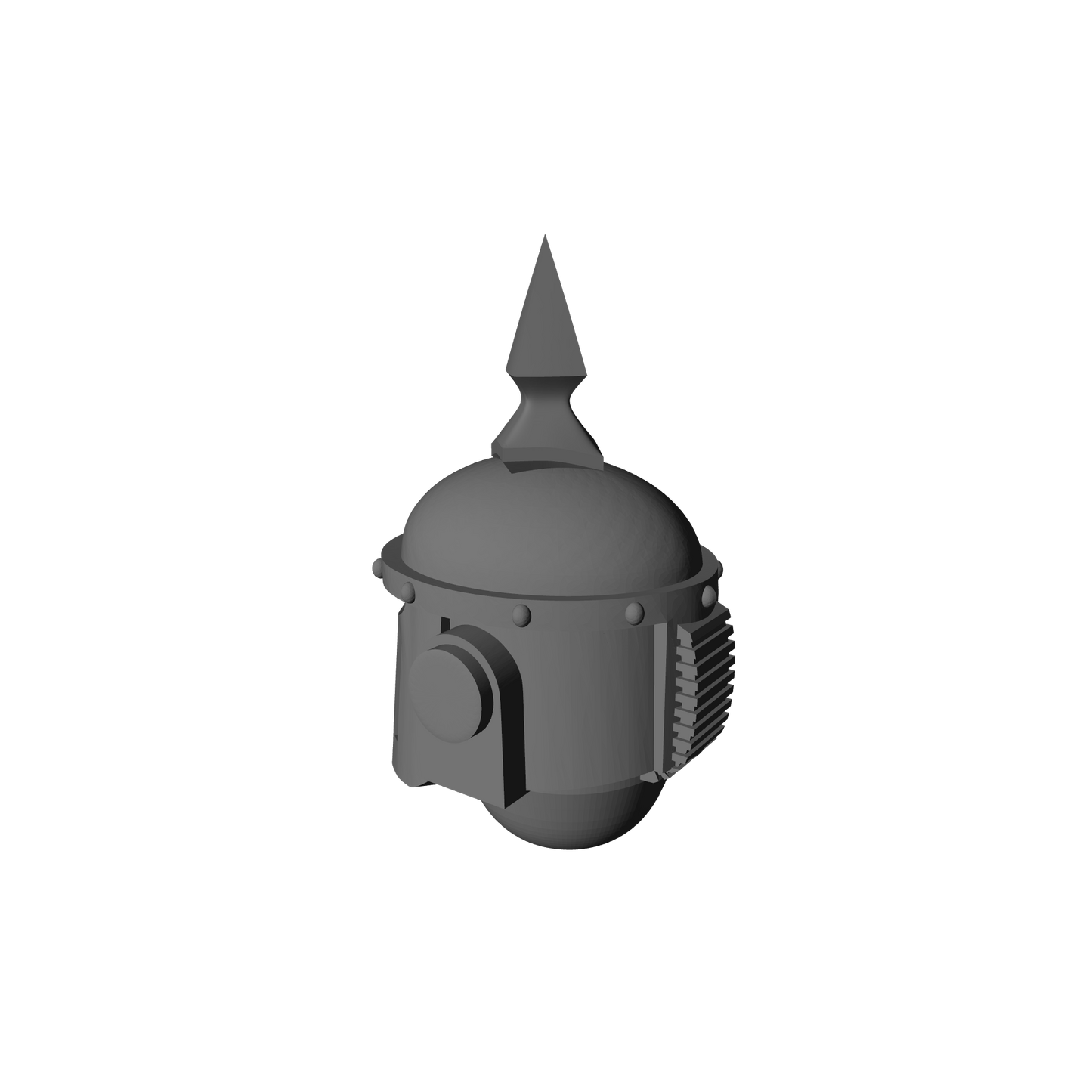 Death Guard MKII Helmet with Spike for JoyToy Loyalist Marine Action Figure Custom 1:18th Scale Head