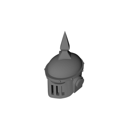 Death Guard MKII Helmet with Spike for JoyToy Loyalist Marine Action Figure Custom 1:18th Scale Head