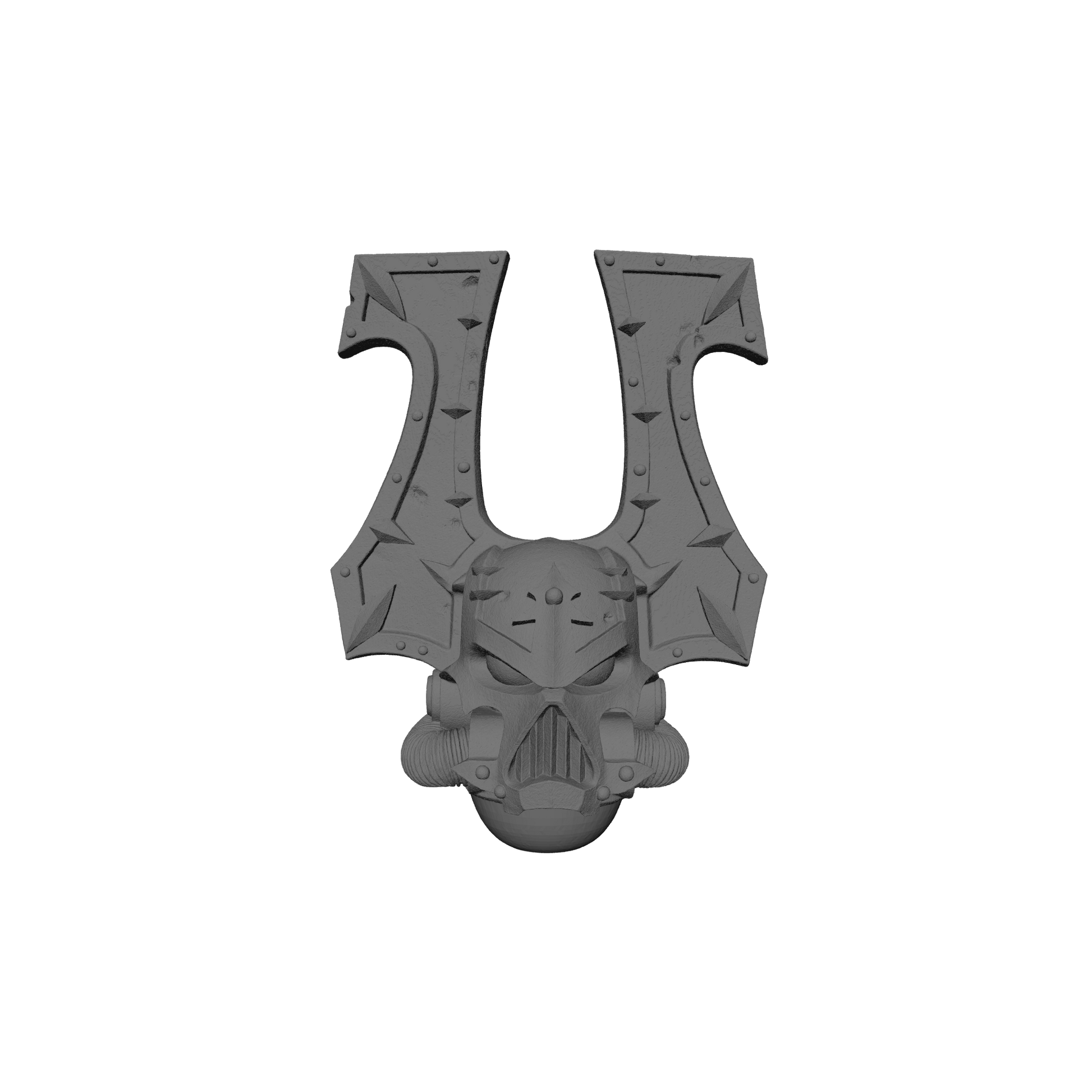 World Eaters Khorne Berzerker Skull Helmet V2 for JoyToy Traitor Marine Action Figures Custom 1:18th Scale Parts