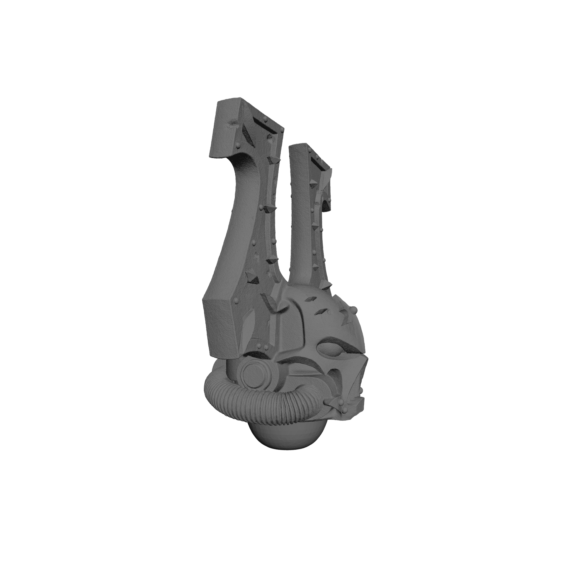 World Eaters Khorne Berzerker Skull Helmet V2 for JoyToy Traitor Marine Action Figures Custom 1:18th Scale Parts