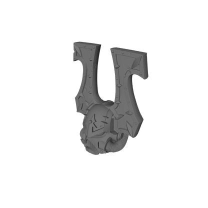 World Eaters Khorne Berzerker Skull Helmet V2 for JoyToy Traitor Marine Action Figures Custom 1:18th Scale Parts