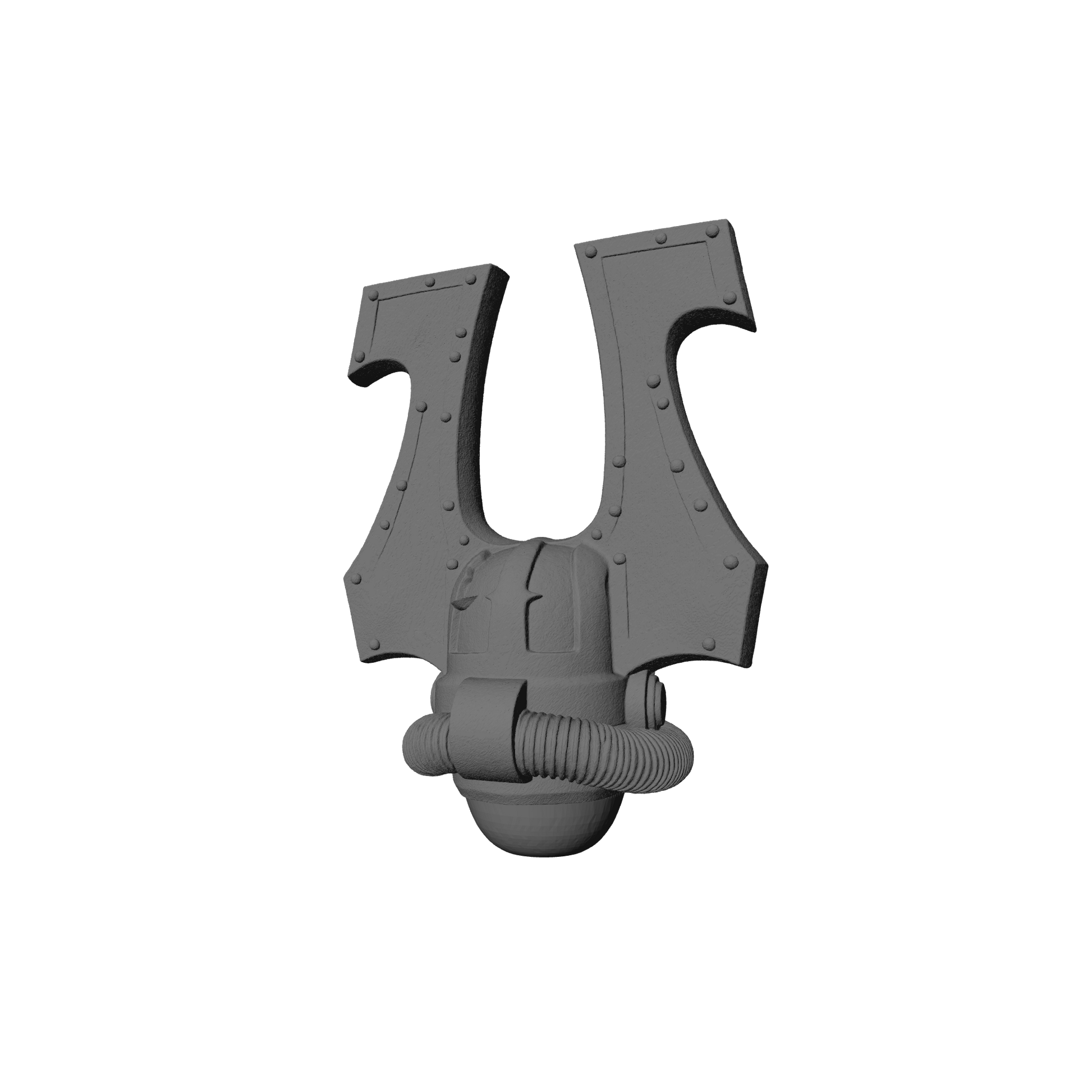 World Eaters Khorne Berzerker Skull Helmet V2 for JoyToy Traitor Marine Action Figures Custom 1:18th Scale Parts