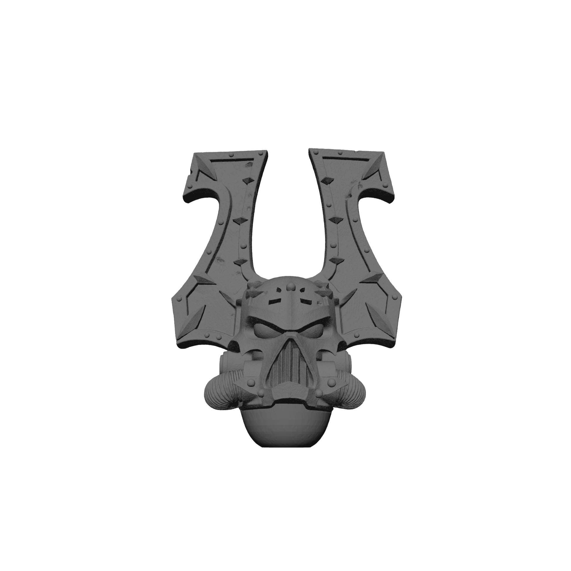 World Eaters Khorne Berzerker Skull Helmet V2 for JoyToy Traitor Marine Action Figures Custom 1:18th Scale Parts