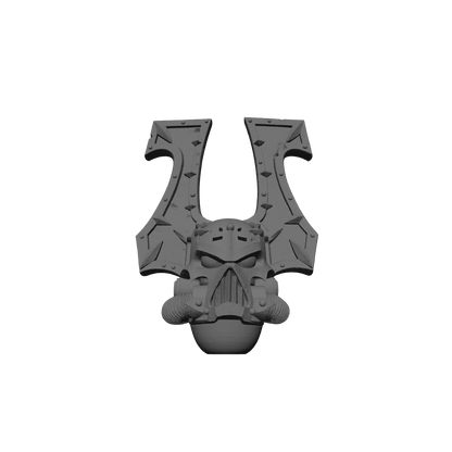 World Eaters Khorne Berzerker Skull Helmet V2 for JoyToy Traitor Marine Action Figures Custom 1:18th Scale Parts