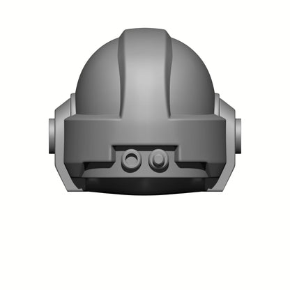 Knight Helmet with Skull and Single Hose for JoyToy Loyalist Marine Action Figures Custom 1:18th Scale Head Swap
