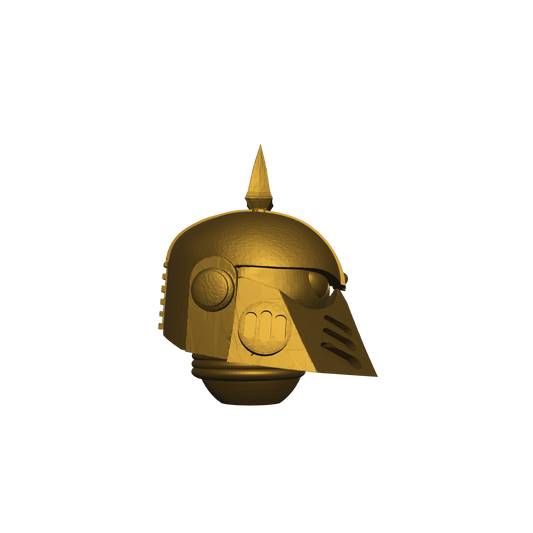 Death Guard Legion Helmet MKIII with Spike for JoyToy Traitor Marine Action Figures Custom 1:18th Scale Head Swap