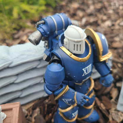 Iron Warriors Legion MKIII Helmet for JoyToy Grimdark Marine Action Figure Custom 1:18th Scale Part