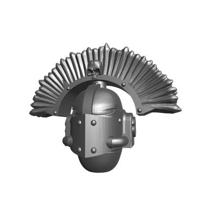 Battle Brother MK IV Helmet with Crest for JoyToy Marine Action Figures 1:18th Scale Custom Parts