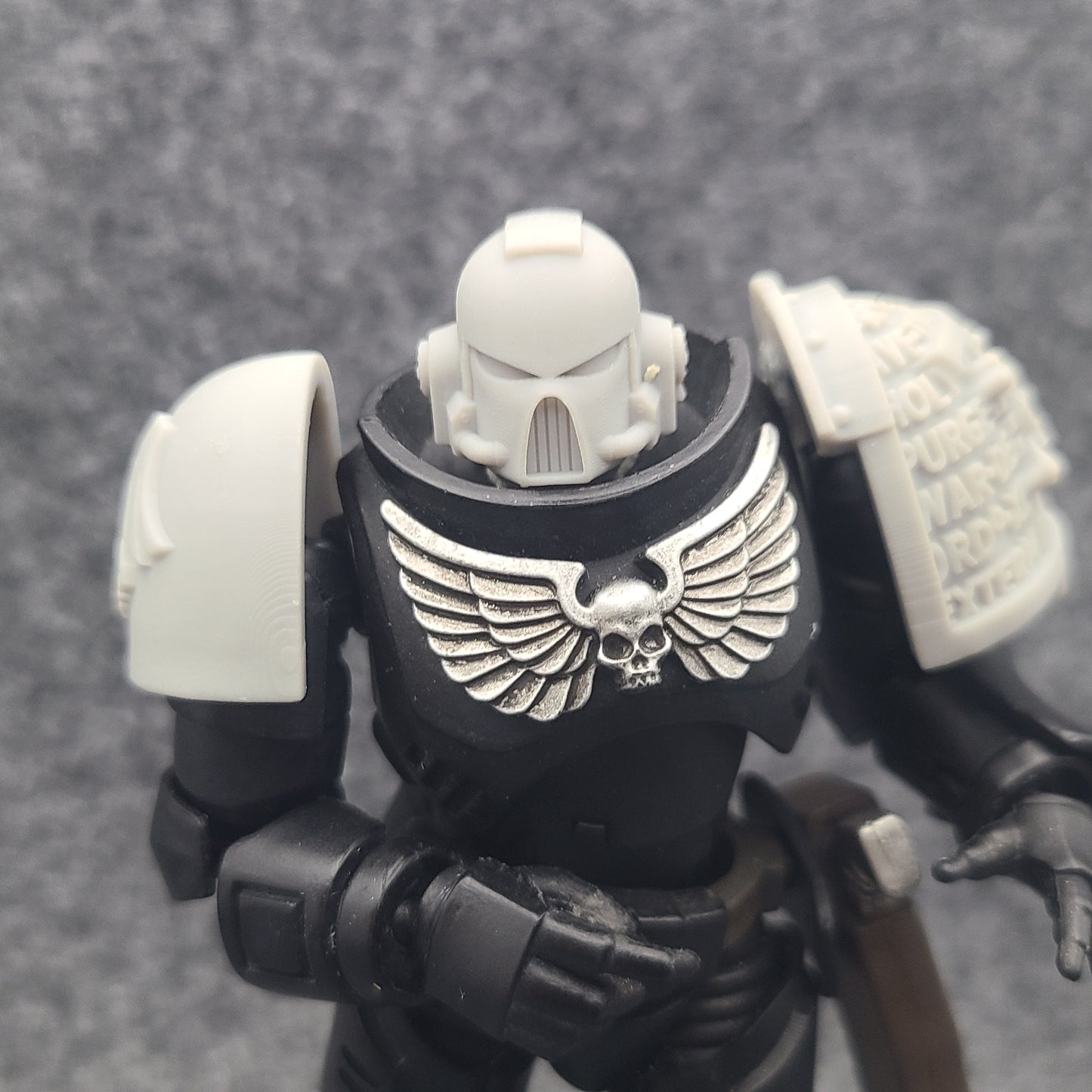 MK VII Helmet for JoyToy Loyalists Marine Action Figures Custom 1:18th Scale Head Swap