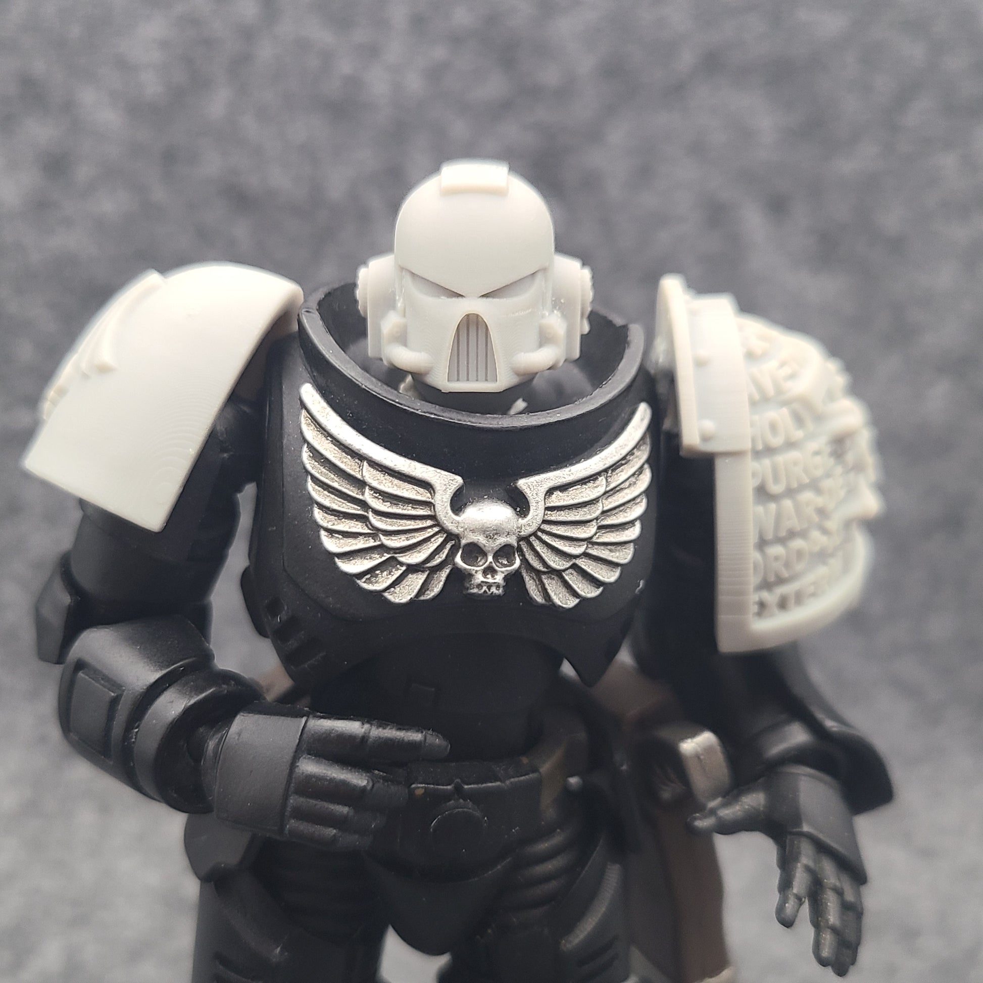 MK VII Helmet for JoyToy Loyalists Marine Action Figures Custom 1:18th Scale Head Swap