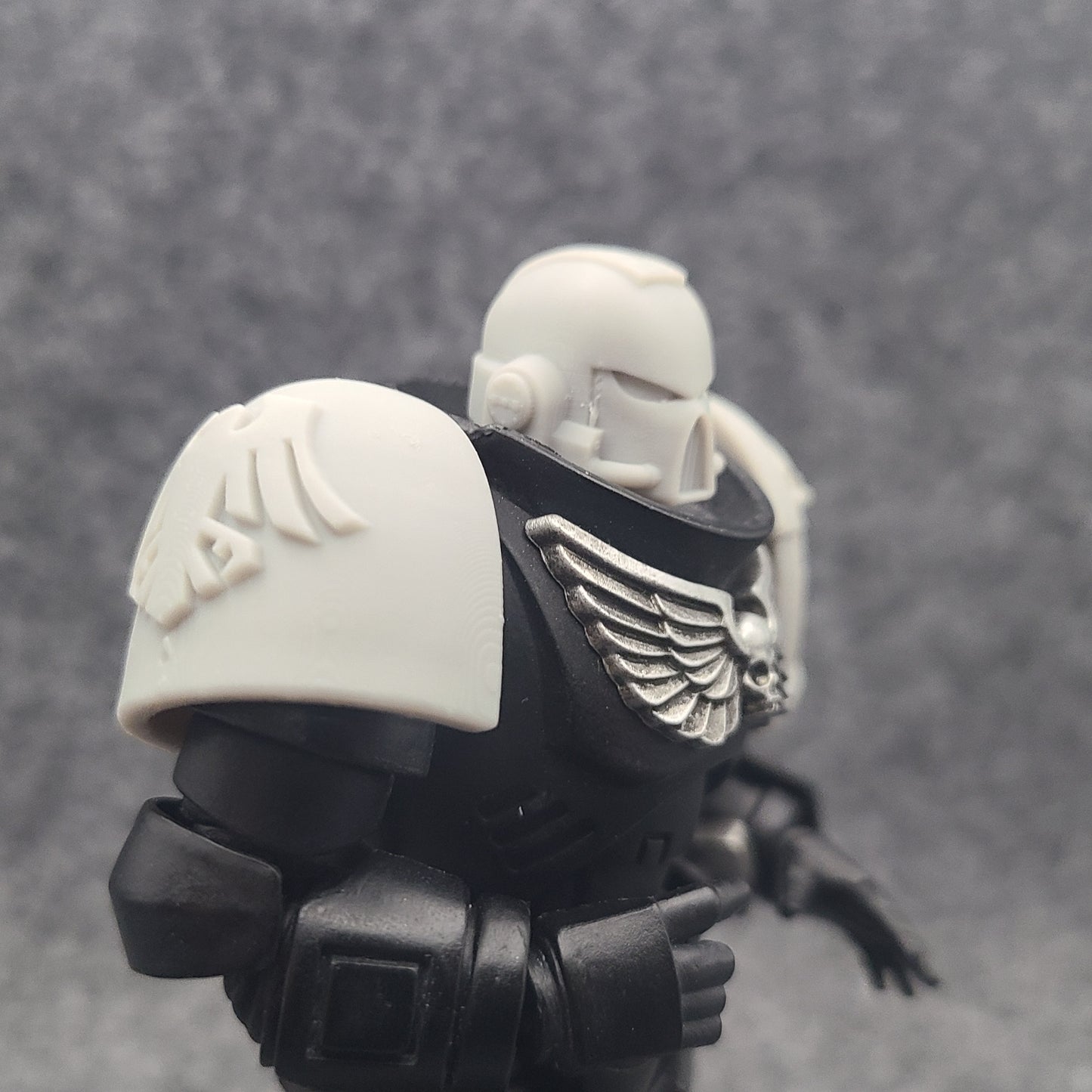 MK VII Helmet for JoyToy Loyalists Marine Action Figures Custom 1:18th Scale Head Swap