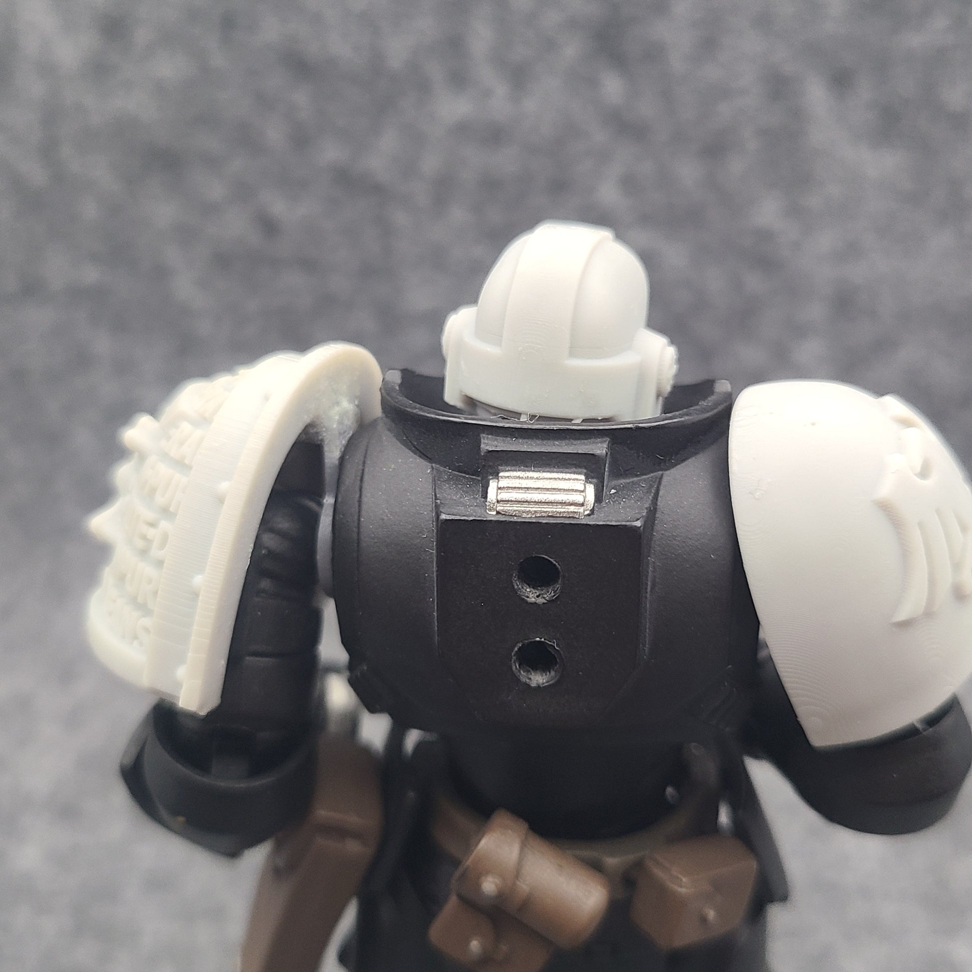 MK VII Helmet for JoyToy Loyalists Marine Action Figures Custom 1:18th Scale Head Swap