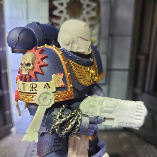 MK VII Helmet for JoyToy SM2 Sized Loyalists Marine Action Figures Custom 1:18th Scale Head Swap