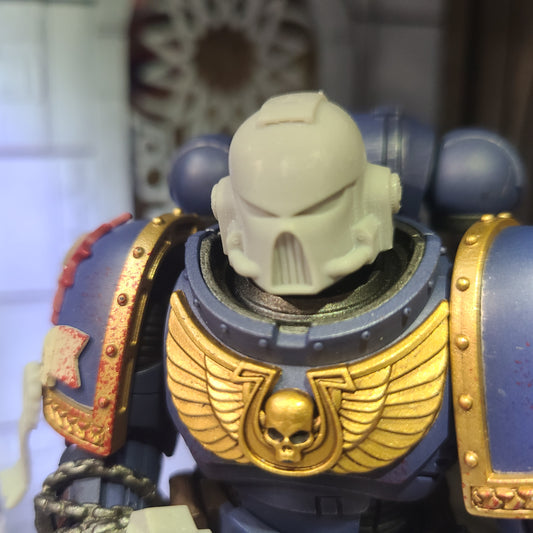 MK VII Helmet for JoyToy SM2 Sized Loyalists Marine Action Figures Custom 1:18th Scale Head Swap