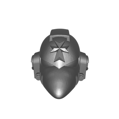 Black Templars Chapter Helmet MKVI Corvus Ver. 01 for JoyToy Grimdark Marine Action Figures Custom Parts