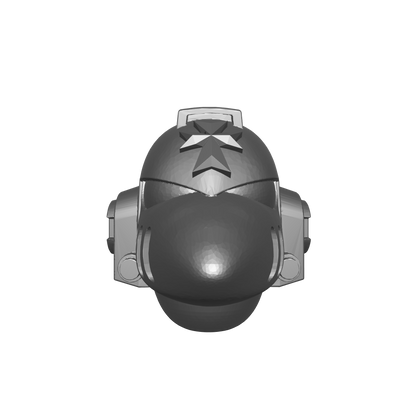 Black Templars Chapter Helmet MKVI Corvus Ver. 01 for JoyToy Grimdark Marine Action Figures Custom Parts