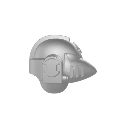 Custom Raven Guard Helmet MKVI Corvus Ver. 01 for JoyToy Grimdark Marine Action Figures