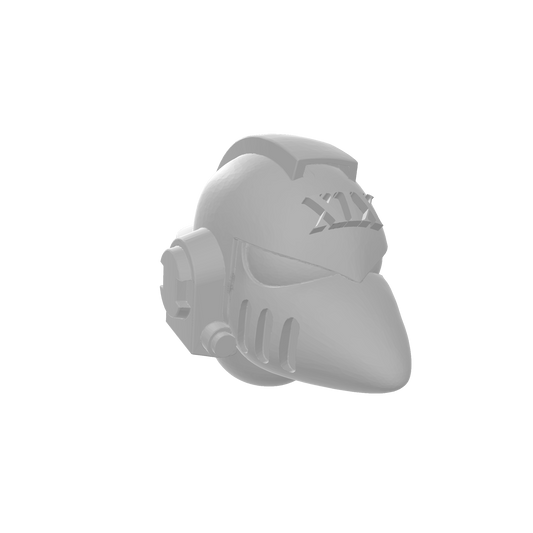 Custom Raven Guard Helmet MKVI Corvus Ver. 01 Legion Number XIX for JoyToy Space Marine Action Figures