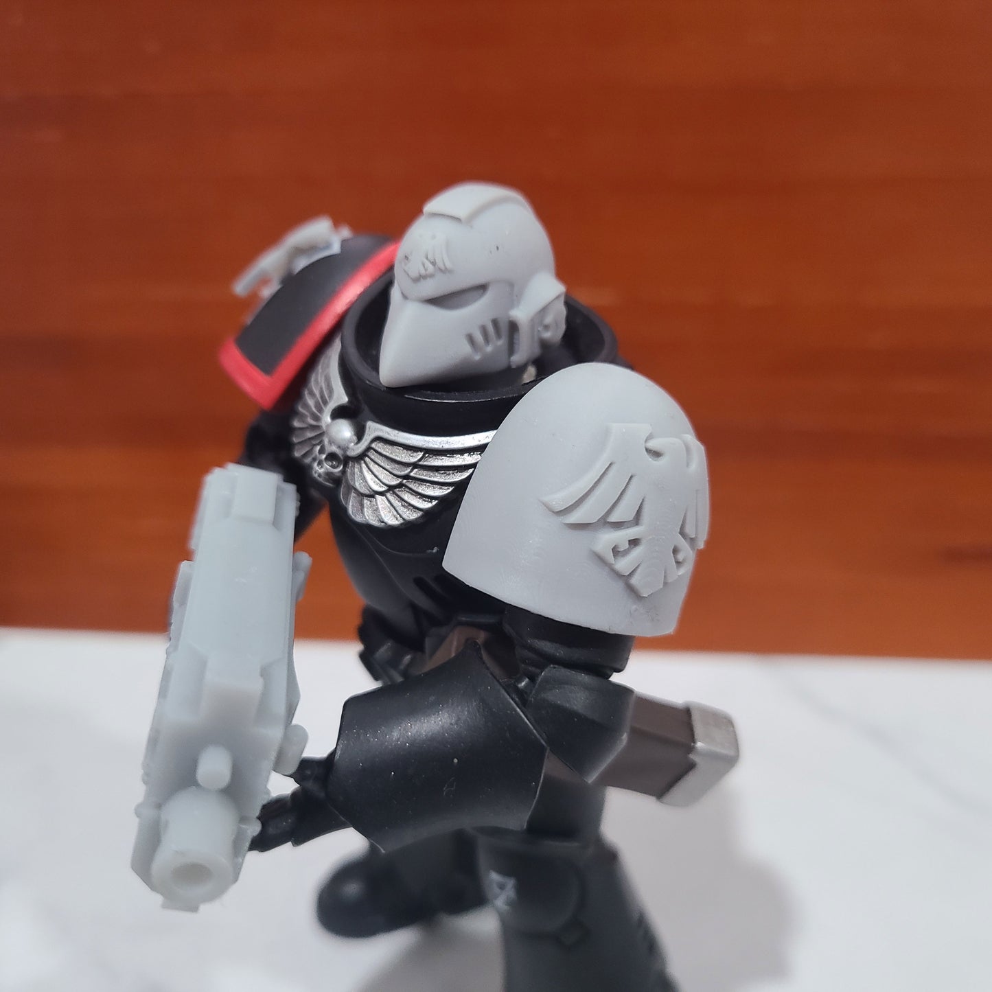Raven Guard MKVI Shoulder Pad with Crosshair Compatible with JoyToy Space Marine Action Figures