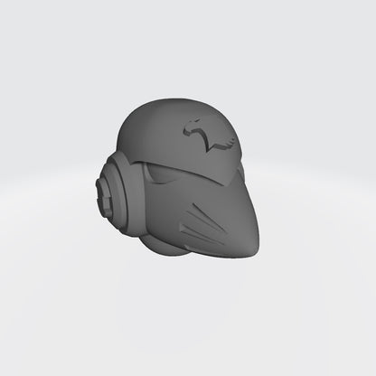 Raptors Chapter MKVI Corvus Helmet for JoyToy Loyalist Marine Action Figure Custom 1:th Scale Head Swap