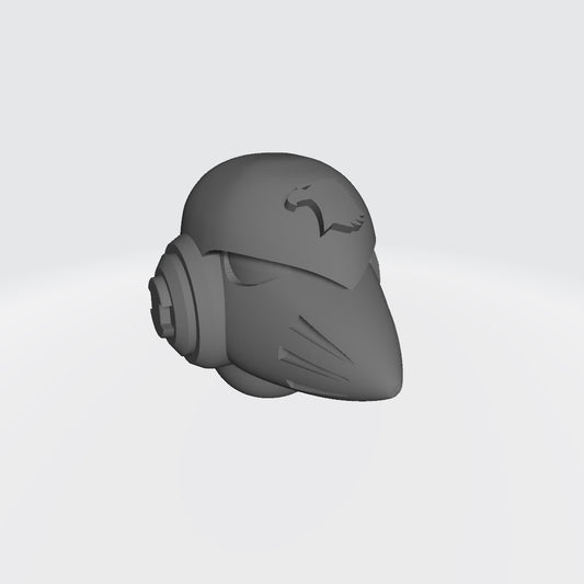 Raptors Chapter MKVI Corvus Helmet for JoyToy Loyalist Marine Action Figure Custom 1:th Scale Head Swap