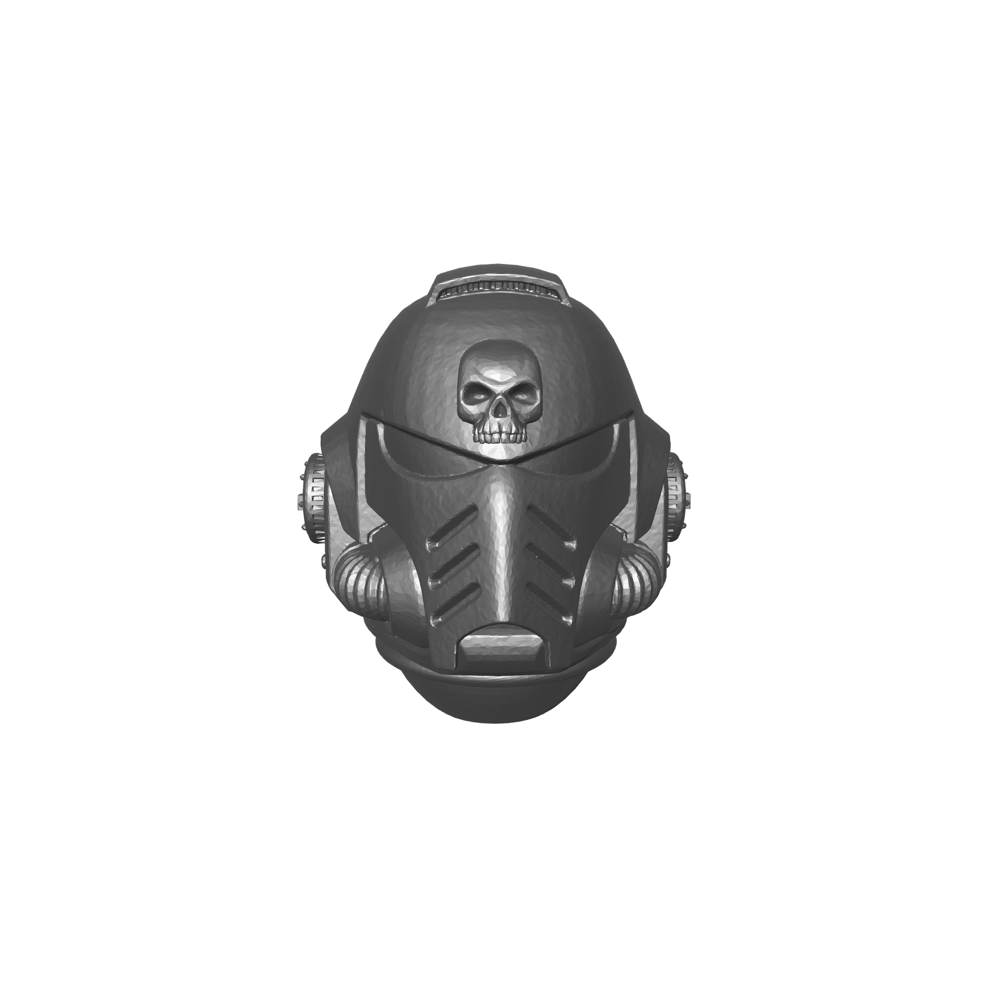 Veteran MK X Helmet with Skull for JoyToy Loyalist Marine Action Figures Custom 1:18th Scale Head Swap